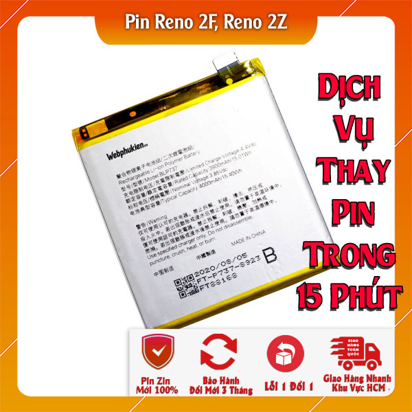 Pin Webphukien cho  Oppo Reno 2F, Oppo Reno 2Z  Việt Nam BLP737 - 4000mAh 